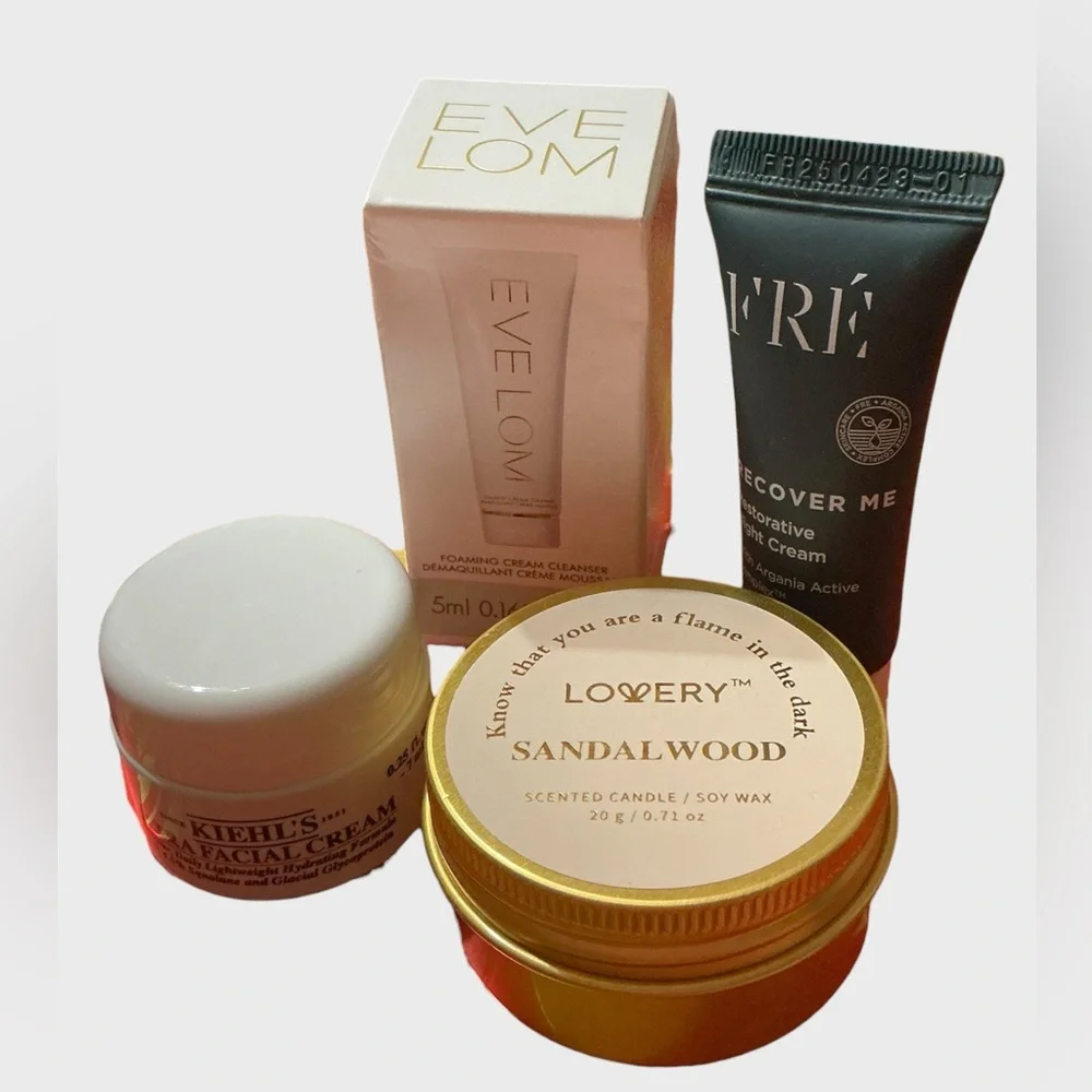 Luxury Skincare Travel Bundle FRÉ Eve Lom Kiehl’s mini